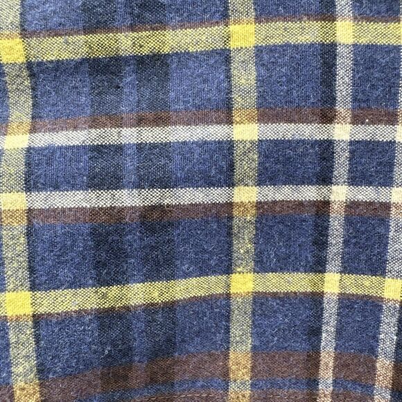 Tommy Bahama Shirt Mens XL XLX Blue Brown Plaid Flannel Button Up Long Sleeve - Picture 8 of 8